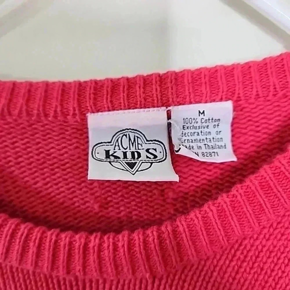 Acme Kids Vintage Looney Tunes kids sweater.  Size Medium - Picture 5 of 6